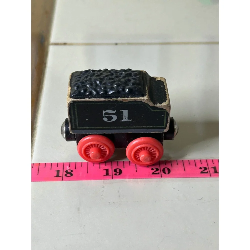 Thomas & Friends Wooden Railway Hiro's Tender No. 51 Black Coal Car Red Wheels